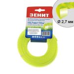 Ліска для садових тримерів "Кручений квадрат" 2.7 мм × 15 м