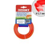 Ліска для садових тримерів "Зірка" 2.7 мм × 15 м