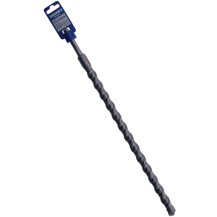 Бур SDS-Plus 22×460 мм, спіраль 4S Зенит Профи