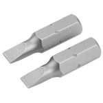 Біти S2 прямий шліц 6.5х1.2х25 мм, 2 шт блістер