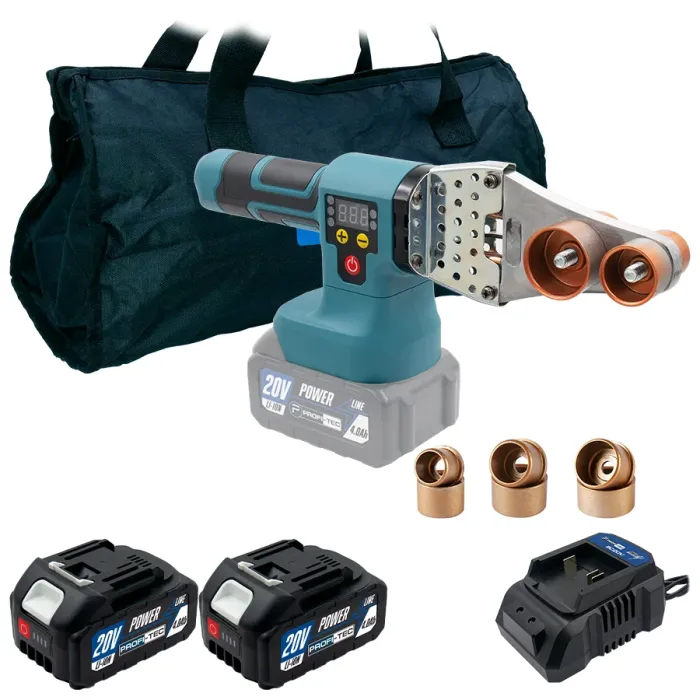 Акумуляторний паяльник PROFI-TEC PWM20BL POWERLine (2×PT2040MP (4.0 Аг), зарядний пристрій)