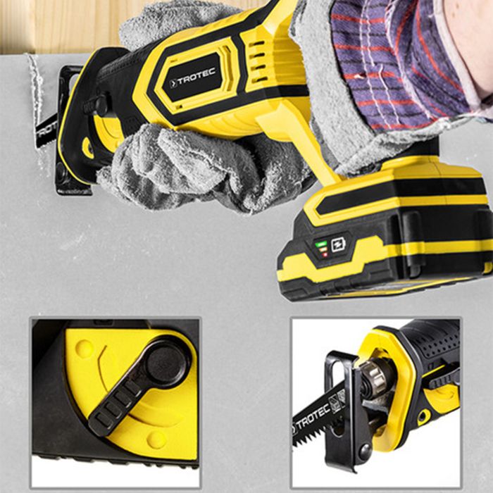 Пила шабельна акумуляторна Trotec PRCS 10-20V + кейс (4431000110)