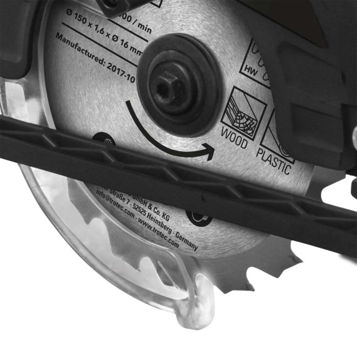 Пила циркулярна акумуляторна Trotec PCSS 10-20V + кейс (4430000110)