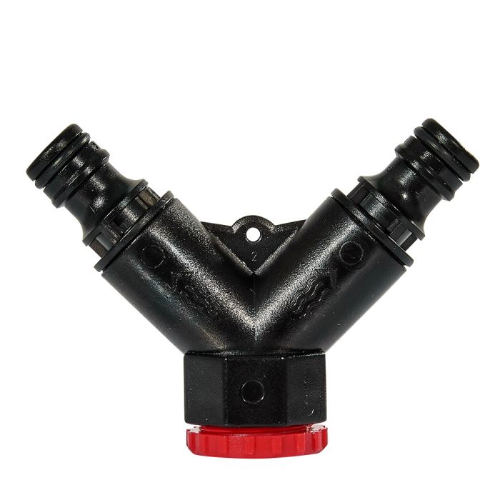 Розподільник 2-канальний з регулюванням кожного каналу 1/2" з внутрішнім різьбленням на вході 3/4" та 1" Vitals