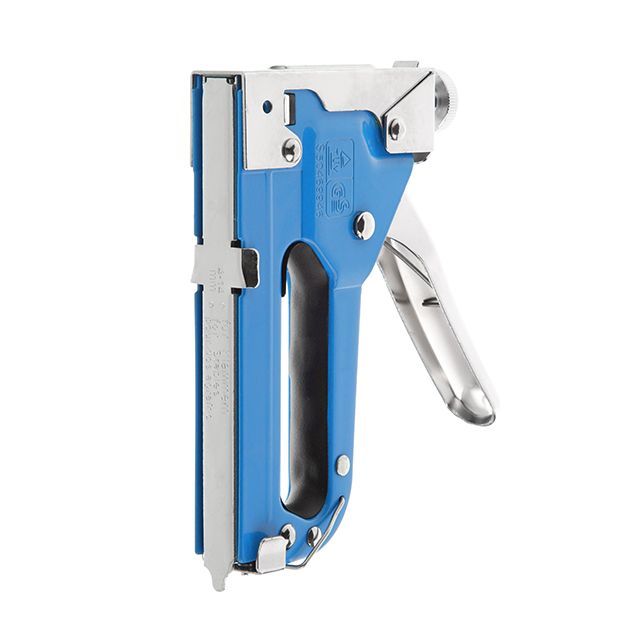 Механический скобозабивной пистолет под скобу 11.3*0.70*4-14мм (синий) RT-0101