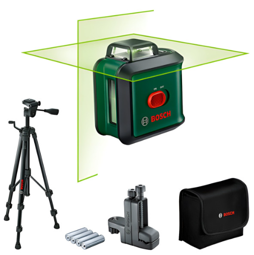 Лазерний нівелір Bosch Universal Level 360 Premium Set зі штативом, тримачем, чохлом та батарейками 0603663E07
