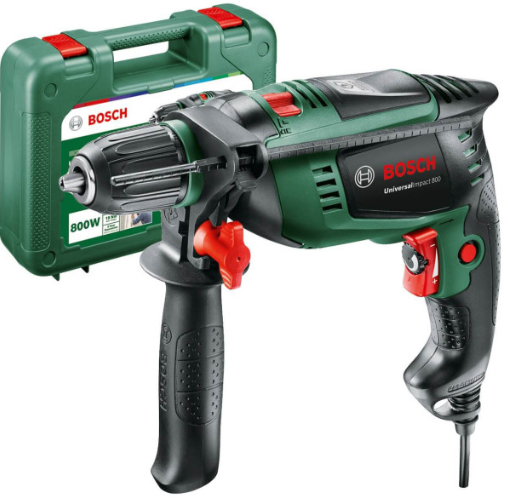 Дриль ударний Bosch UniversalImpact 800 у кейсі
