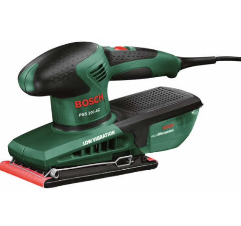 Вібраційна шліфувальна машина Bosch PSS 200 AC у кейсі