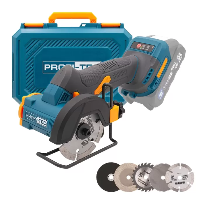 Аккумуляторная универсальная дисковая пила PROFI-TEC PWS390 UltraCore (без аккумулятора и зарядного устройства)