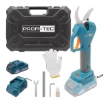 Аккумуляторный секатор PROFI-TEC PES40 UltraCore (1×PT2020VX (2.0 Ач), зарядное устройство)