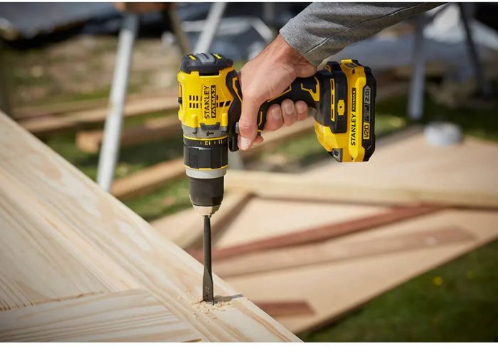 Дриль-шурупокрут ударний акумуляторний безщітковий STANLEY FATMAX SFMCD721B