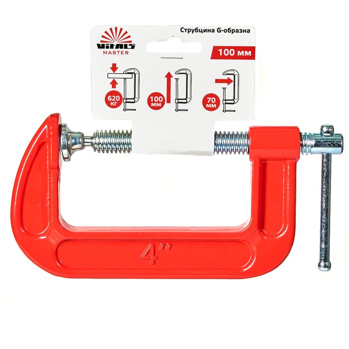 Струбцина G-подібна Vitals Master 100 мм