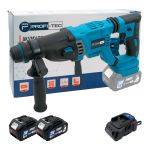 Аккумуляторный перфоратор PROFI-TEC PBH201BL POWERLine (2×PT2040МP (4.0 Ач), зарядное устройство)