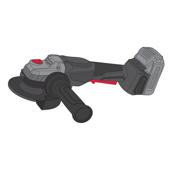 Шліфмашина кутова акумуляторна Vitals Professional ALs 18125v BS SmartLine+