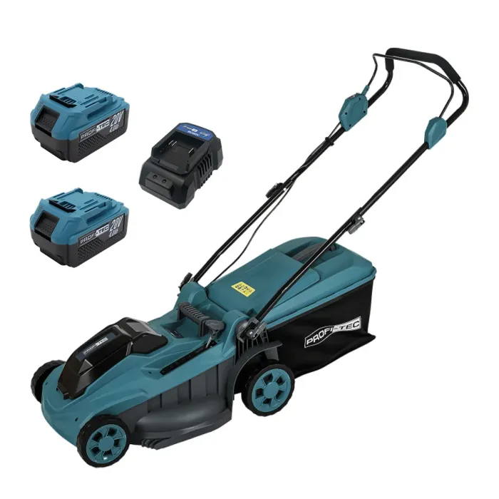 Акумуляторна газонокосарка PROFI-TEC EcoCut 43 Lite (2×PT2040EP (4.0 Аг), зарядний пристрій)