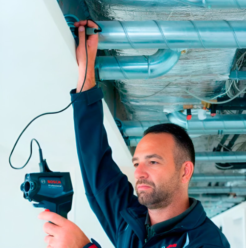 Термодетектор Bosch GIS 1000 C Professional, с 1 акб 12 V 1,5 Ah и з/п, в кейсі