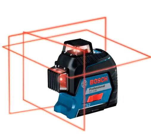 Лазерний нівелір Bosch GLL 3-80 Professional, з мішенню та чохлом, в кейсі