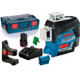 Лазерний нівелір Bosch GLL 3-80 CG Professional, акб GBA 12 V 2 Ah і з/п, з тримачем BM 1, мішенню, чохлом, в кейсі