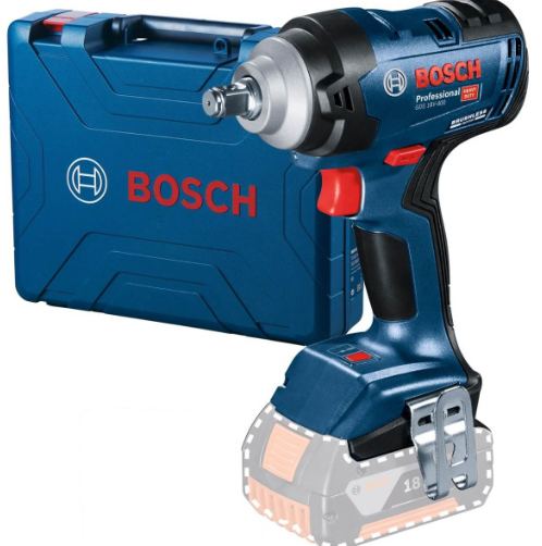 Акумуляторний ударний гайковерт Bosch GDS 18V-400 Professional, без акумулятора та з/п, у кейсі