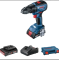 Акумуляторний шурупокрут Bosch GSR 18V-50 Professional, 2 акб GBA 18V 2 Ah і з/п, у кейсі