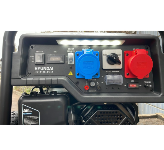 Бензиновий генератор HYUNDAI HY10100LEK‑T