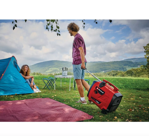 Einhell TE-IG 1900 DF (Dual Fuel) Генератор бензиновий/газ інверторний, 1800 Вт, 4-тактний, бак 4.2 л, макс. потужність 1,9 кВт, сінхронний, пропан LPG, 2х230В+2хUSB