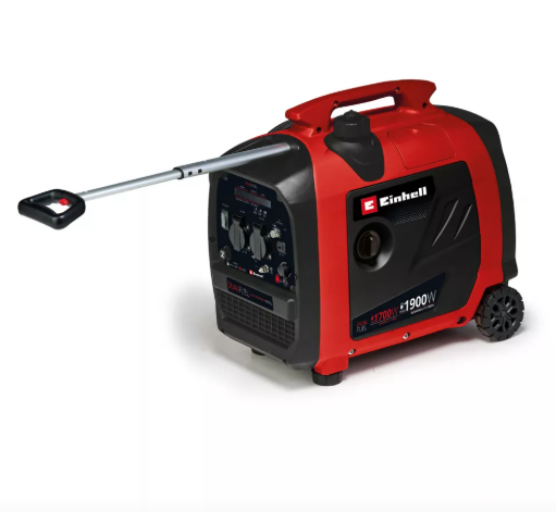 Einhell TE-IG 1900 DF (Dual Fuel) Генератор бензиновий/газ інверторний, 1800 Вт, 4-тактний, бак 4.2 л, макс. потужність 1,9 кВт, сінхронний, пропан LPG, 2х230В+2хUSB