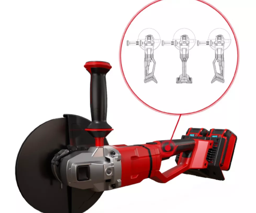 Машина шліф.кутова акумуляторна Einhell AXXIO 36/230  X-Change (без акум.), 36В, 230 мм, безщітковий двигун, плавний пуск, 8500 об/хв, акумулятори від 3 А*г, швидкозатискна гайка, поворотне руків'я (4431160)