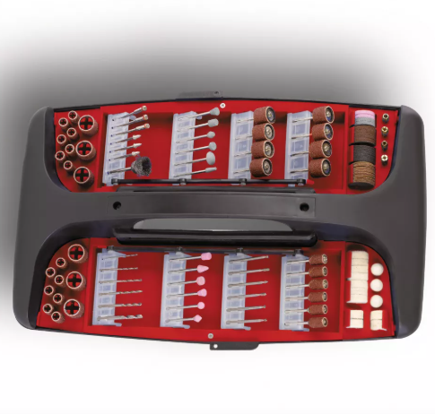 Гравер Einhell TH-MG 135 E, гнучкий вал, 135 Вт, набір насадок, кейс