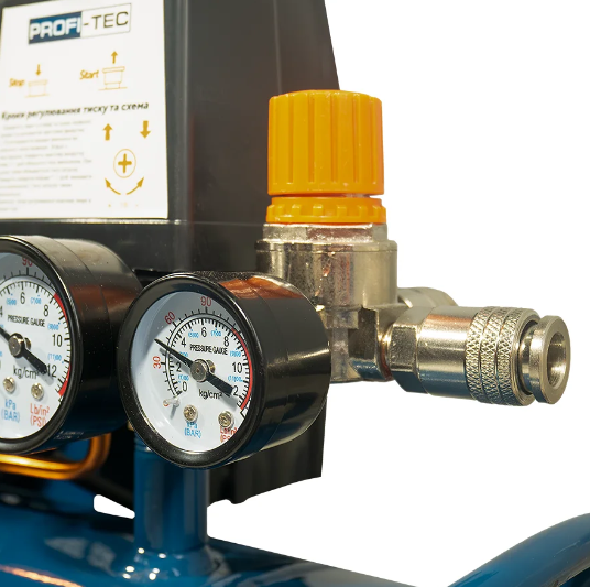 Компресор масляний PROFI-TEC OC-100V2 (100 л, 2.2 кВт, 415 л/хв)
