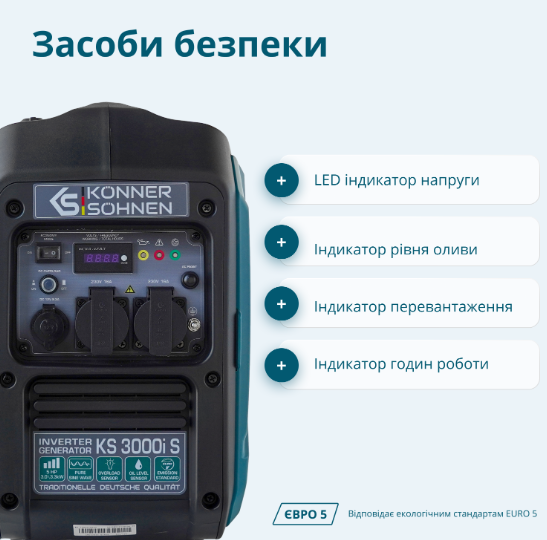 Інверторний бензиновий генератор KS 3000i S