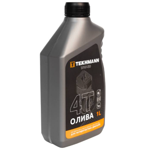 Олива для малих чотирьох- тактних бензинових двигунів ТЕКHMANN 4Т API SL SAE10W-30 каністра 1л ПЕ