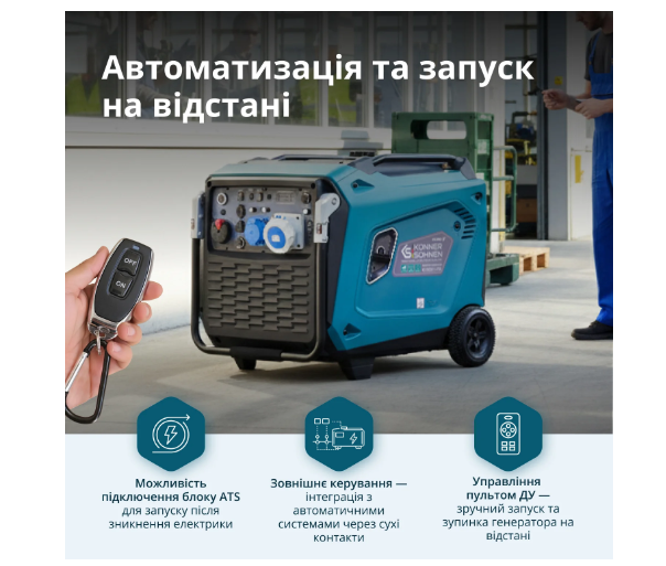 Інверторний генератор KS 9500iE S ATSR