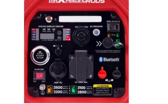 Інверторний генератор MaXpeedingRods MXR4000 GT, 3,5 кВт, Бензин, Газ, Електростартер