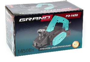 Рубанок электрический Grand РЭ-1450 ( 1450 Вт, 82 мм глибина  0-2,0 мм) 15000 об/хв