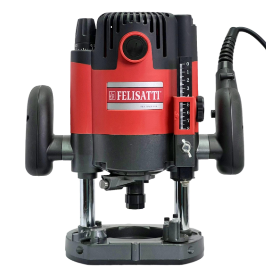 Фрезерна машина Felisatti FT6102, 2200 Вт, 12000-21000 об/хв, цанга 8/12 мм.
