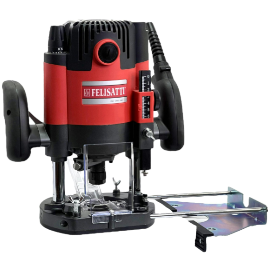 Фрезер Felisatti ФМ-62/2100Э/F61010 , 2100 Вт, 8000-25000 об/хв, цанга 8/12 мм. хід. 62 мм.