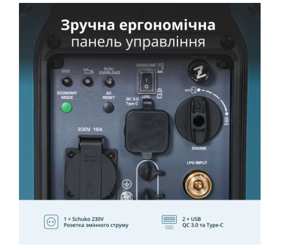 Інверторний Генератор (газ/бензин) KS 1900iG S