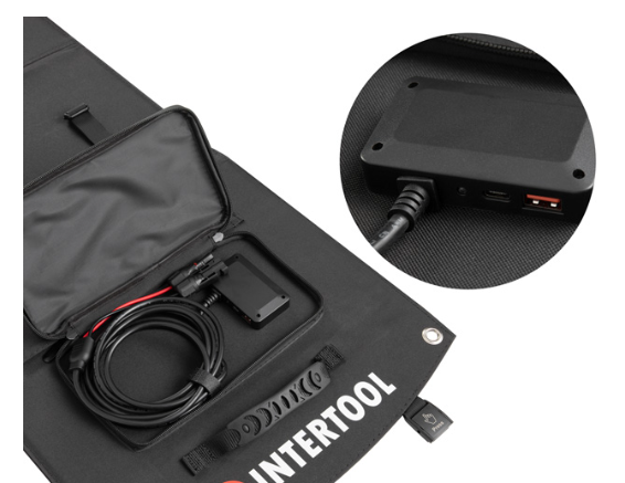 Портативна  сонячна  панель INTERTOOL PS-0003 , 100 Вт