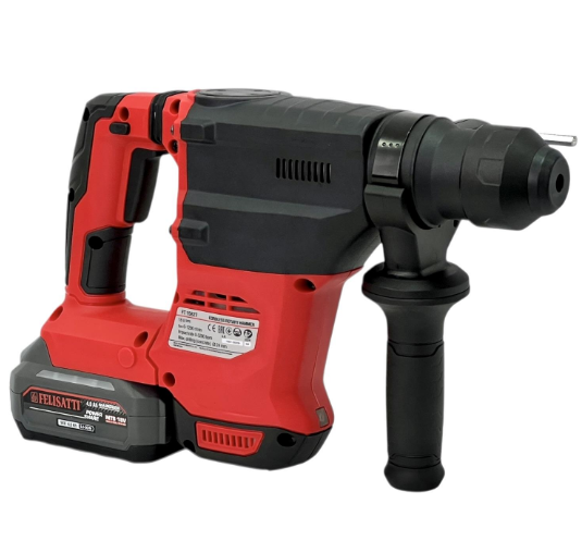Перфоратор акумуляторний SDS-Plus Felisatti FT15827 ,4.0 Дж  (БЕЗЩІТКОВИЙ ДВИГУН) 0-5200 уд/хв. 60 Nm