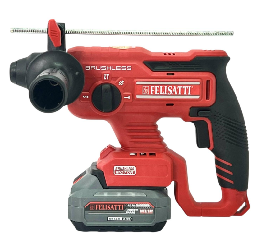 Перфоратор акумуляторний SDS-Plus  Felisatti FT1578 (2.0 Дж , БЕЗЩІТКОВИЙ ДВИГУН,  0-4600 уд/хв)