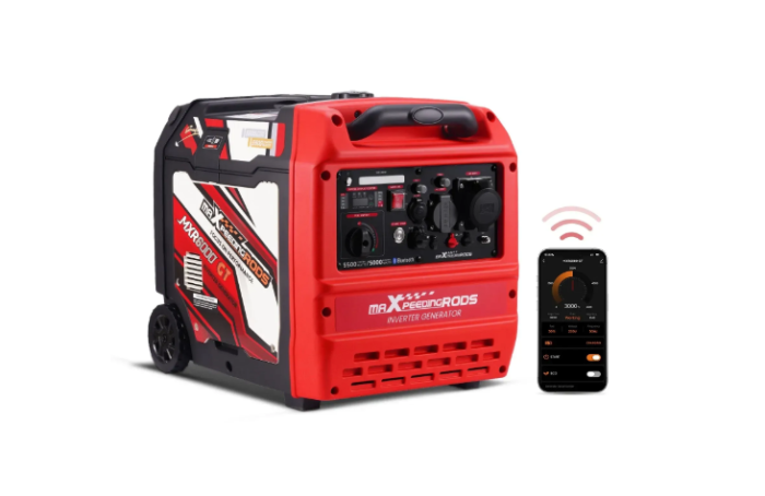 Інверторний генератор MaXpeedingRods MXR6000GT 5,5 кВт, Бензин/газ, 230 В, Bluetooth, електростарт, ECO режим