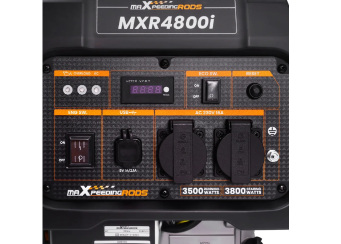 Генератор інверторний MaXpeedingRods MXR4800i,  3,8 кВт, ECO, бак 7,5 л, чиста синусоїда