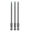 Набор торсионных бит 100 мм, Torx TT10/15/20, 3 шт, KWB (123341)